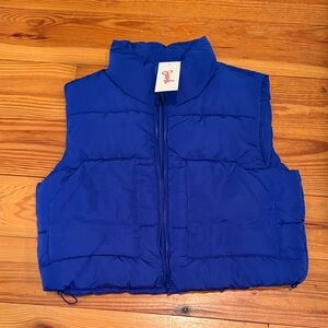 Love Tree Royal Blue Women’s Puffer Vest